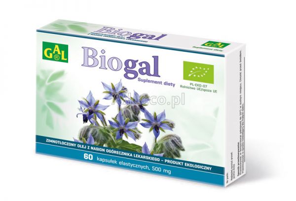 Biogal Olej z nasion ogórecznika kapsułki, 60 szt.