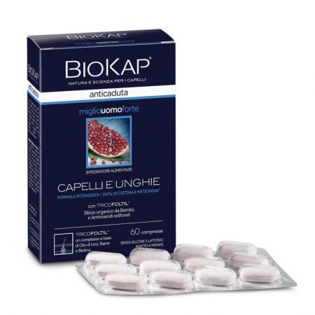 BIOKAP Anticaduta tabletki przeciw wypadaniu włosów dla mężczyzn 60 szt.