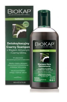 BIOKAP Bellezza Czarny Szampon Detoksykacyjny 200 ml