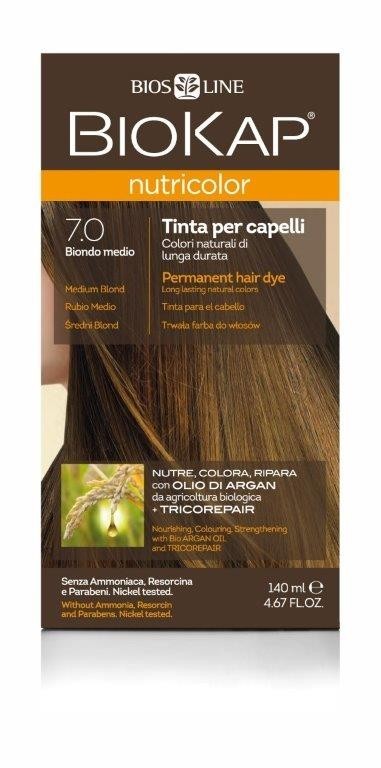 Biokap Nutricolor farba do włosów, 140 ml, średni blond