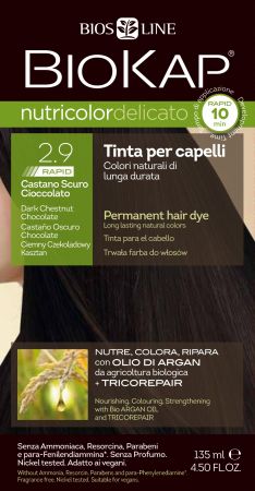 BIOKAP NutriColor Delicato Rapid 2.9 (Ciemny czekoladowy kasztan) 135 ml