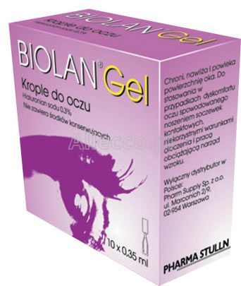 Biolan Gel 0,3% krople do oczu 10 amp. po 0,35 ml