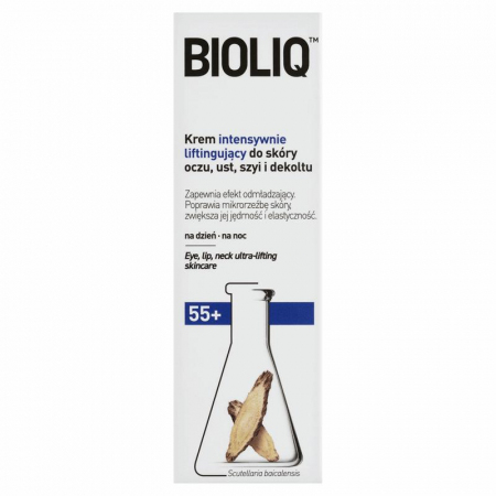 Крем для кожи вокруг глаз, губ, шеи и декольте Bioliq 55+ лифтинг, против морщин, 15 мл