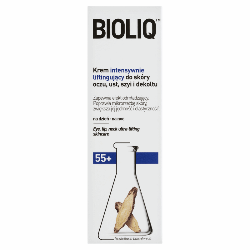 Bioliq 55+ Krem intensywnie liftingujący do skóry oczu, ust, szyi i dekoltu, 15 ml