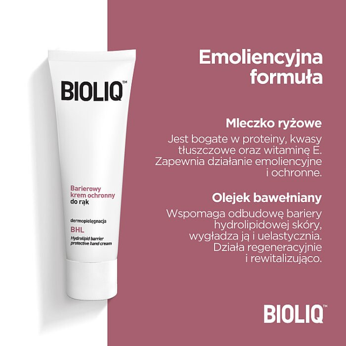Bioliq BHL barierowy krem ochronny do rąk, 75 ml