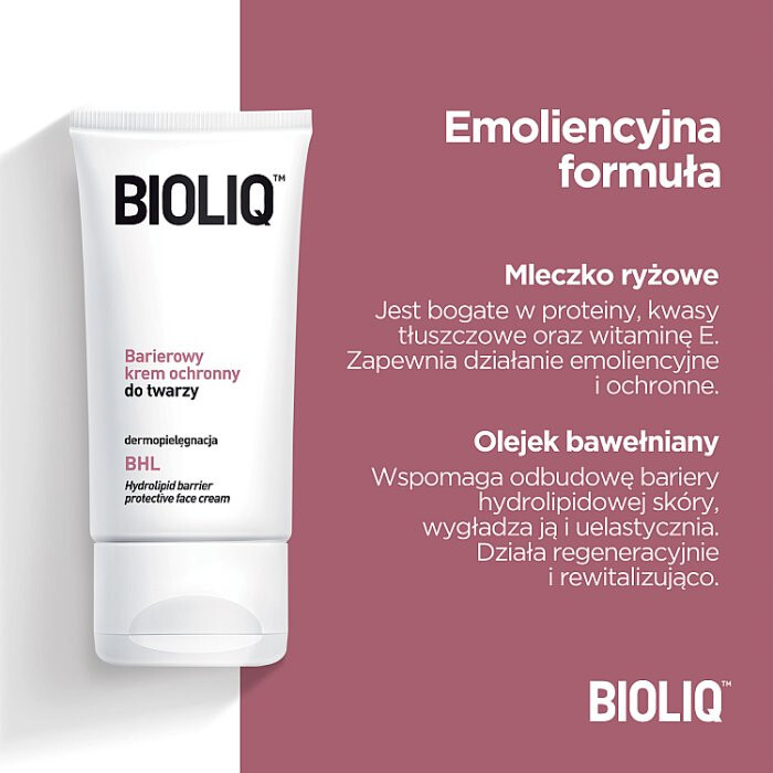 Bioliq BHL barierowy krem ochronny do twarzy, 50 ml