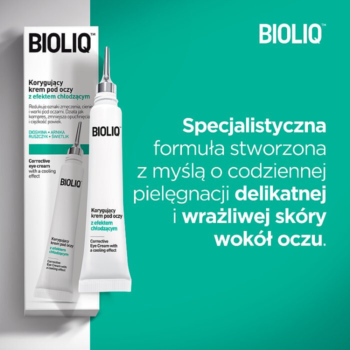 Bioliq Korygujący krem pod oczy z efektem chłodzącym, 10 ml