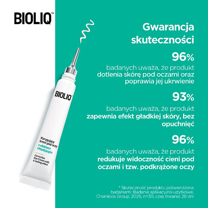 Bioliq Korygujący krem pod oczy z efektem chłodzącym, 10 ml