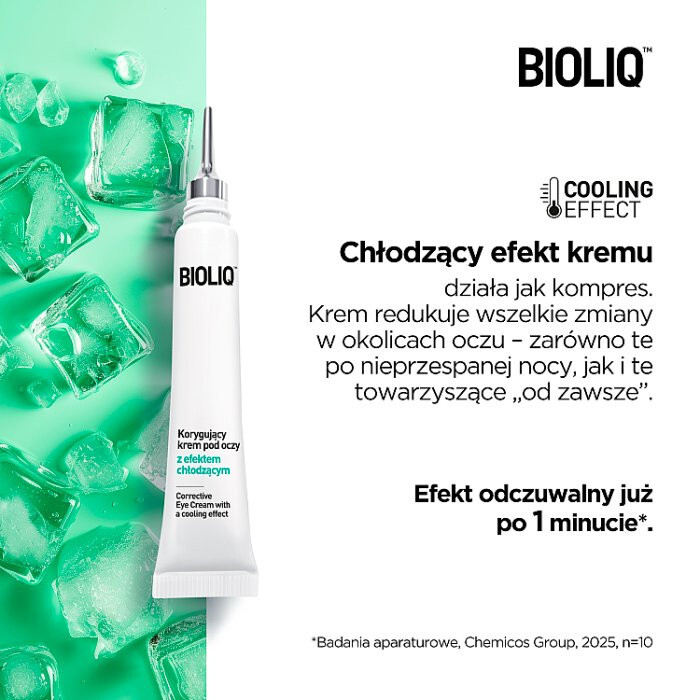 Bioliq Korygujący krem pod oczy z efektem chłodzącym, 10 ml