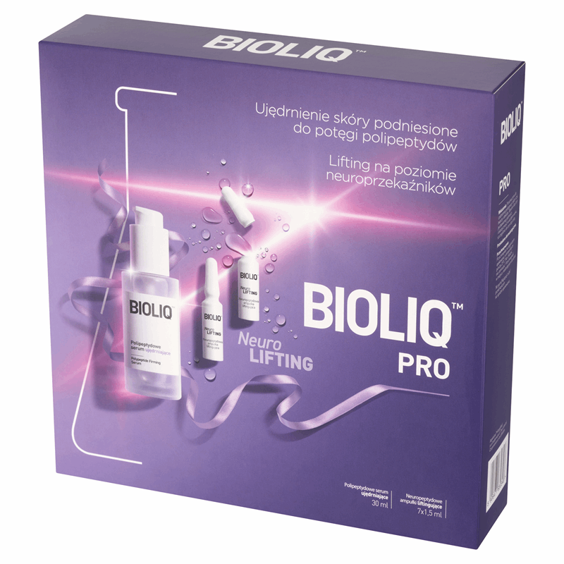 Bioliq Pro Neuro Lifting Zestaw (ampułki liftingujące, 7 x 1,5 ml + serum ujędrniające, 30 ml), 1 szt.