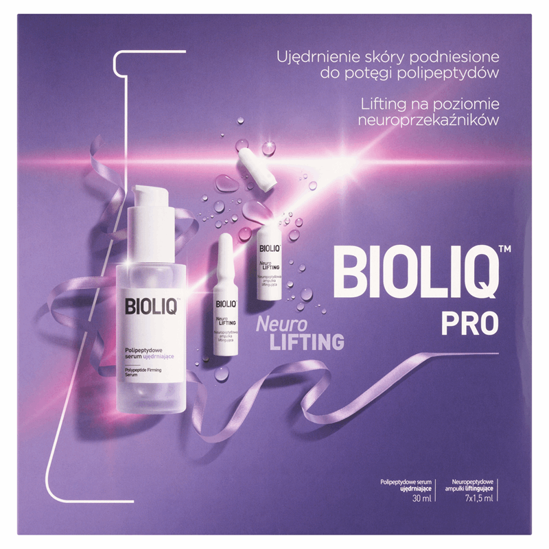 Bioliq Pro Neuro Lifting Zestaw (ampułki liftingujące, 7 x 1,5 ml + serum ujędrniające, 30 ml), 1 szt.