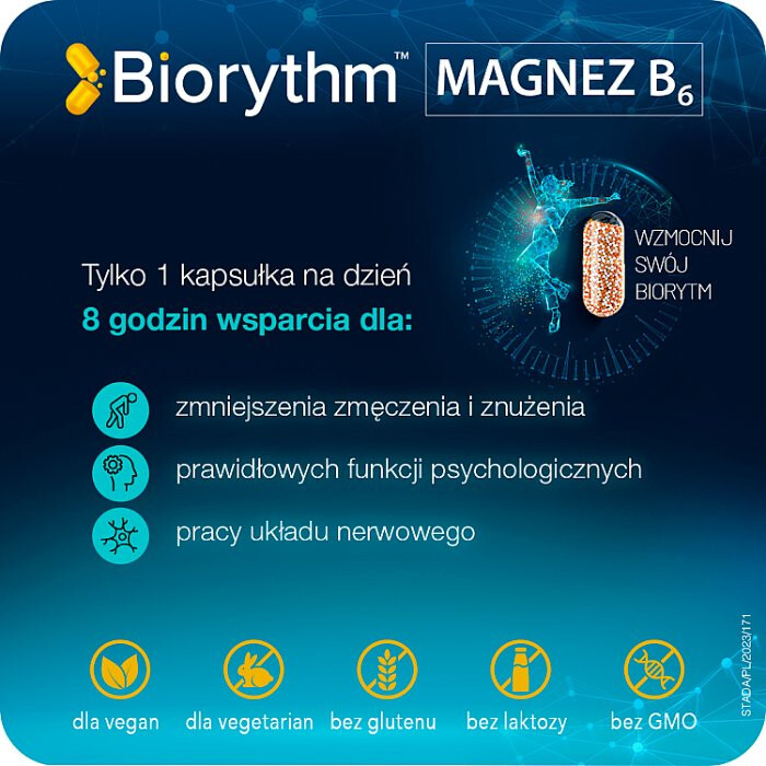 Biorythm Magnez B6 30 kapsułek