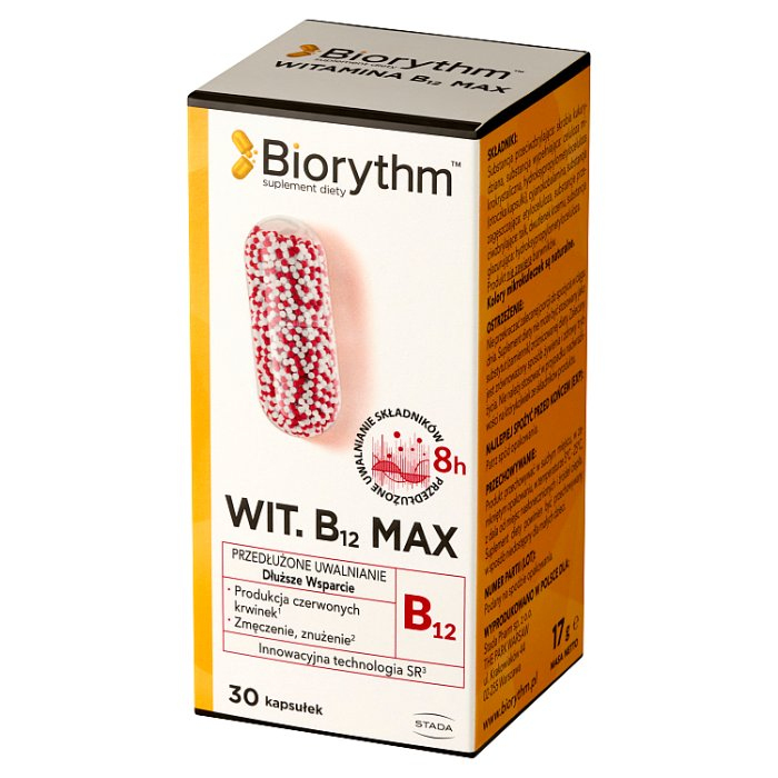 Biorythm Witamina B12 Max 30 kapsułek