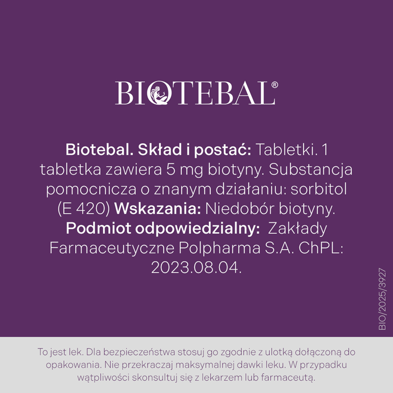 Biotebal 5mg 60 tabletek