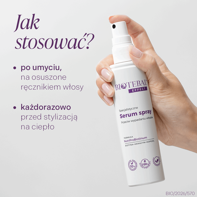 Biotebal Effect serum przeciw wypadaniu włosów spray, 130 ml