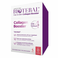 Biotebal Hair & Skin Collagen Booster saszetki z płynem o smaku liczi, 30 szt.
