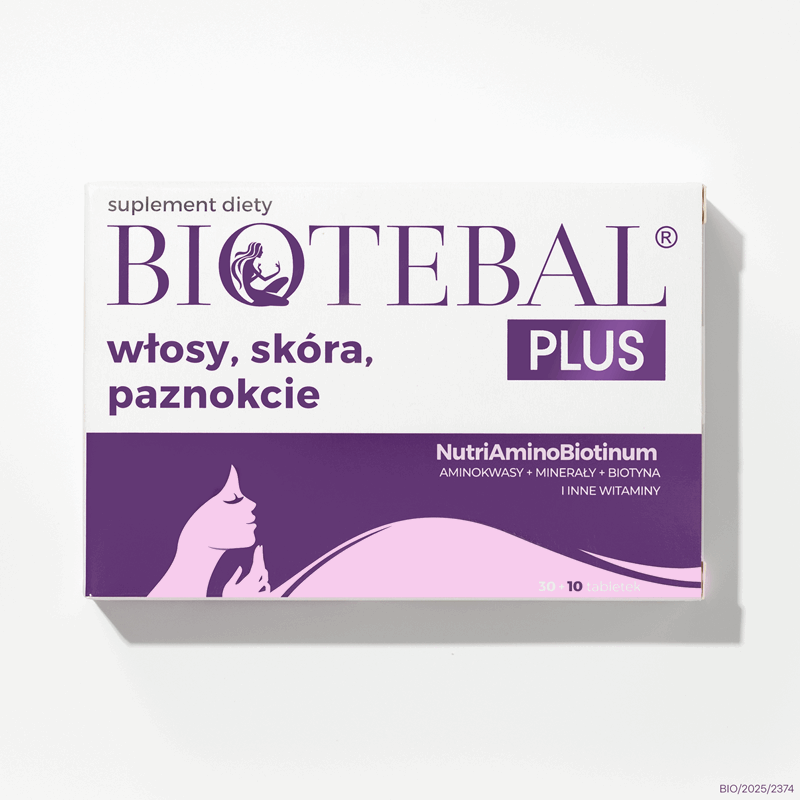 Biotebal Plus na włosy skórę i paznokcie tabletki z biotyną, 30 + 10 szt.