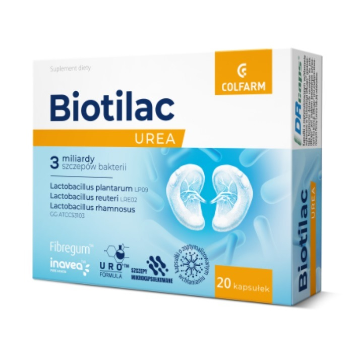 Biotilac UREA probiotyk mikrokapsułkowany kapsułki, 20 szt.
