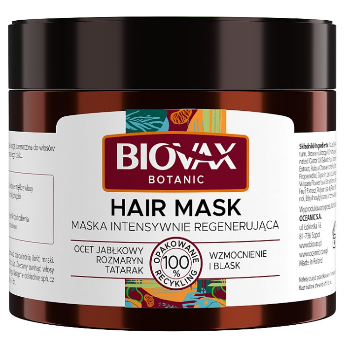 Biovax Botanic maska do włosów, 250 ml