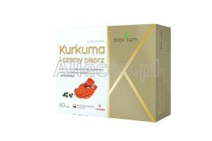 Biovitum Kurkuma i czarny pieprz kapsułki, 60 szt.