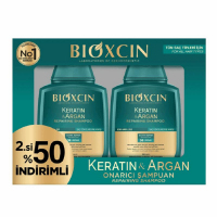 Bioxcin Keratin & Argan Szampon regenerująco - nawilżający, 2 szt. po 300 ml