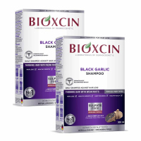 Bioxcin Szampon z czarnego czosnku przeciw wypadaniu włosów, 2 x 300 ml