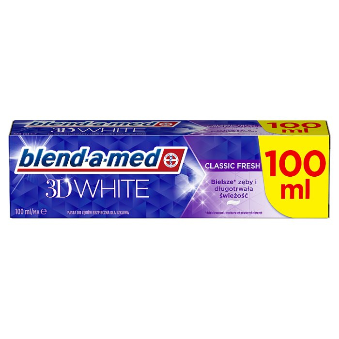 Blend-a-med 3D White Classic Fresh Pasta do zębów, 100 ml
