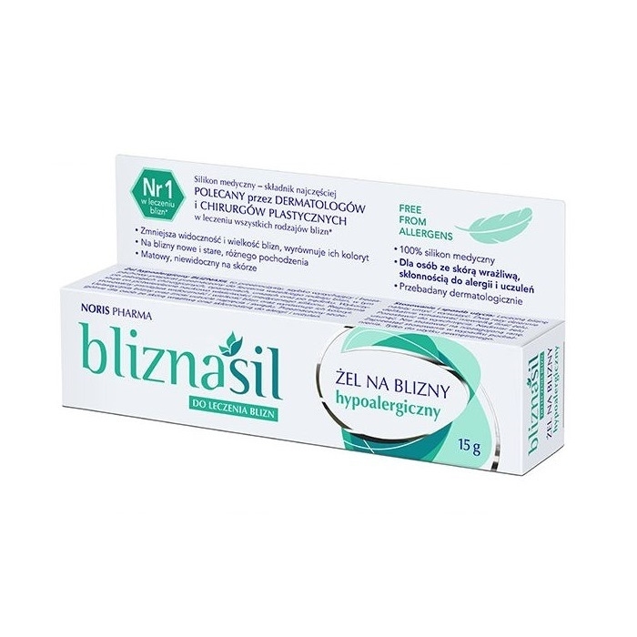 Bliznasil Hypoalergiczny żel na blizny 15 g