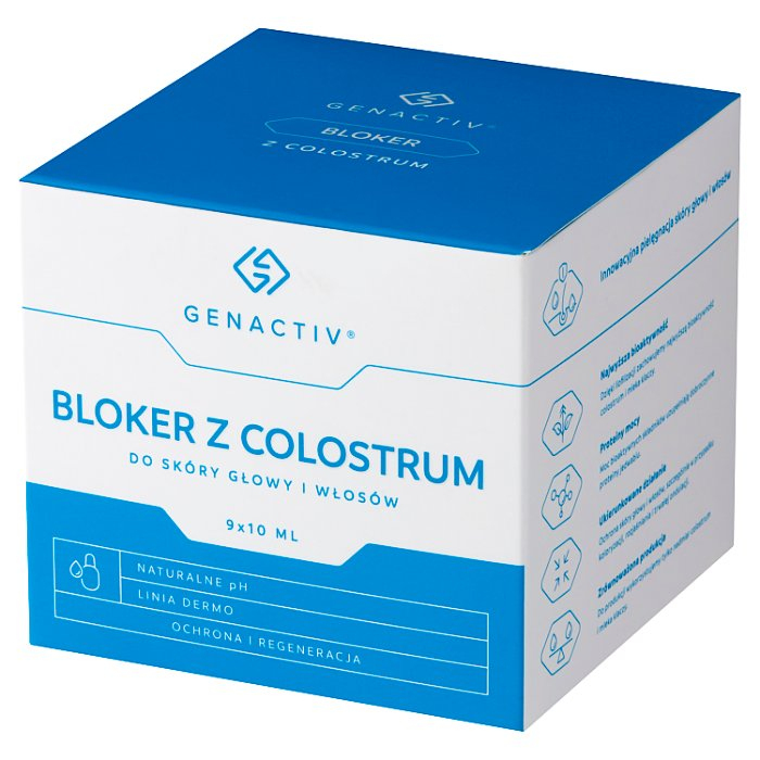 Genactiv Bloker z colostrum płyn, 10 ml x 9 szt.