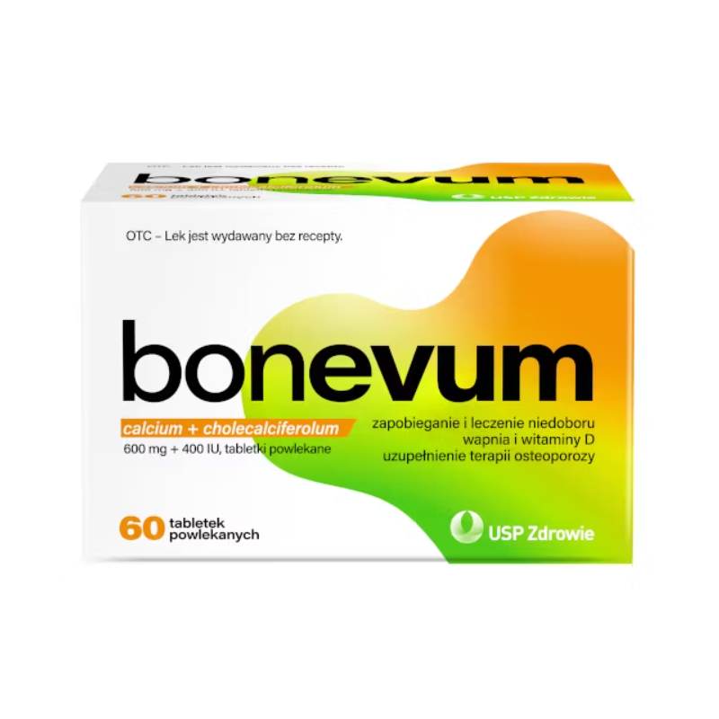 Bonevum 600 mg + 400 IU tabletki powlekane, 60 szt.