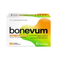Bonevum 600 mg + 400 IU tabletki powlekane, 90 szt.