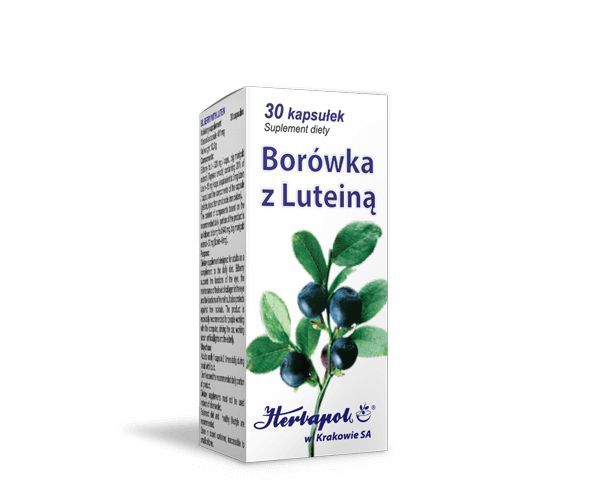 Borówka z luteiną 30 kapsułek / Zdrowe oczy