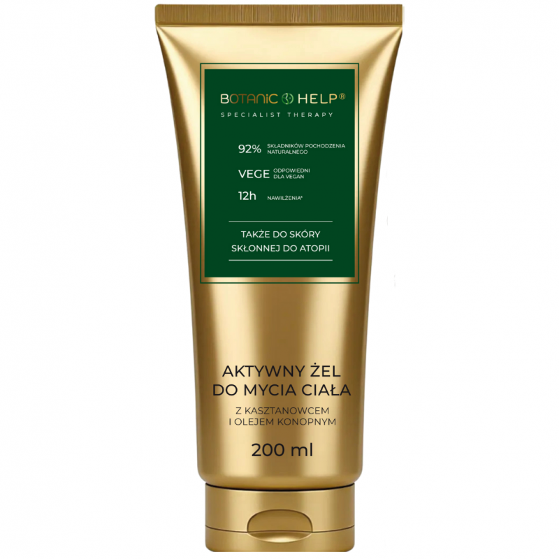 Botanic Help Aktywny żel do mycia ciała z kasztanowcem, 200 ml