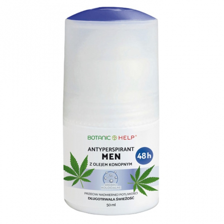 Botanic Help Men antyperspirant z olejem konopnym, 50 ml