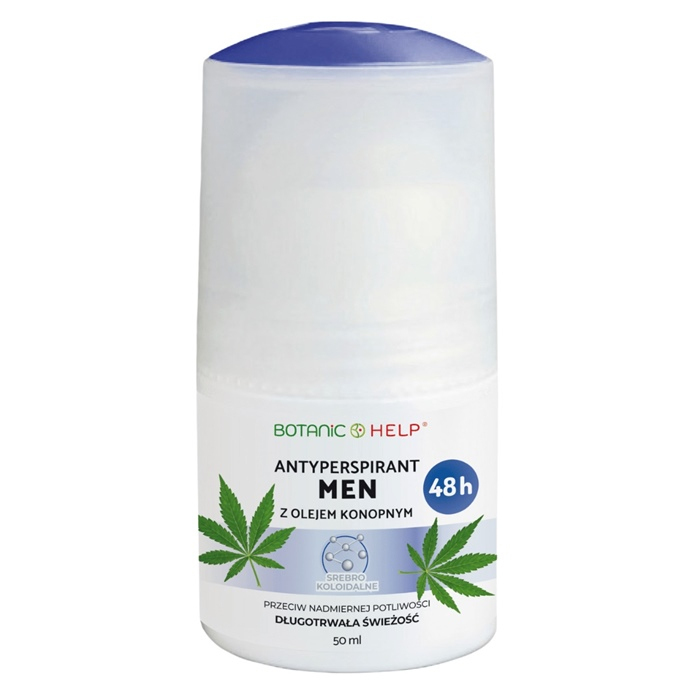 Botanic Help Men antyperspirant z olejem konopnym, 50 ml