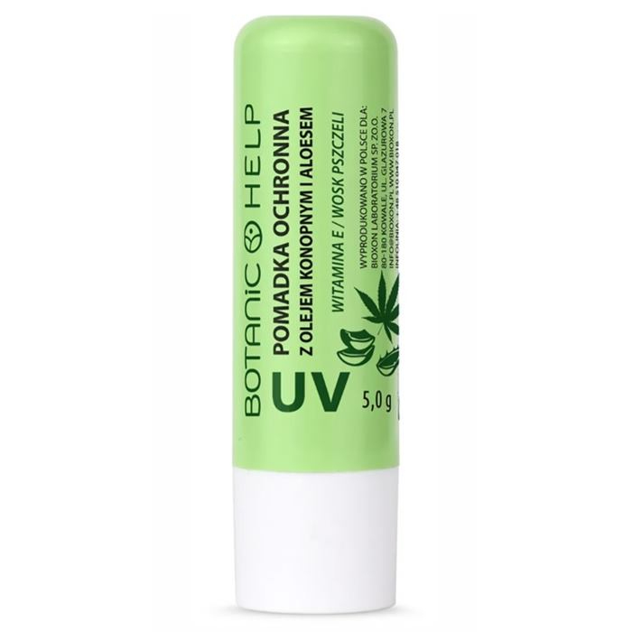 Botanic Help Pomadka ochronna z olejem konopnym i aloesem, 5 g