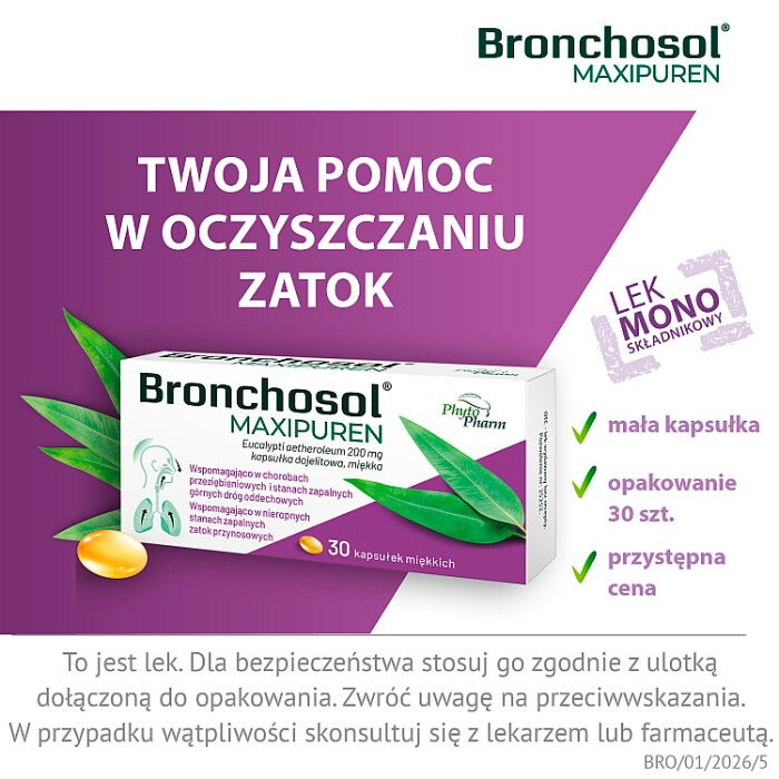 Bronchosol Maxipuren 30 kapsułek