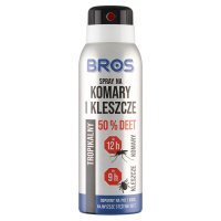 Bros spray na komary i kleszcze tropikalny DEET 50%, 90 ml