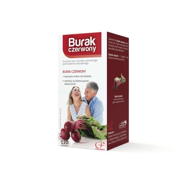 Burak czerwony tabletki, 120 szt.