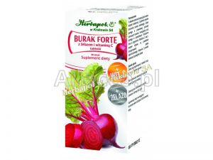 Burak Forte z żelazem i witaminą C 60 tabletek