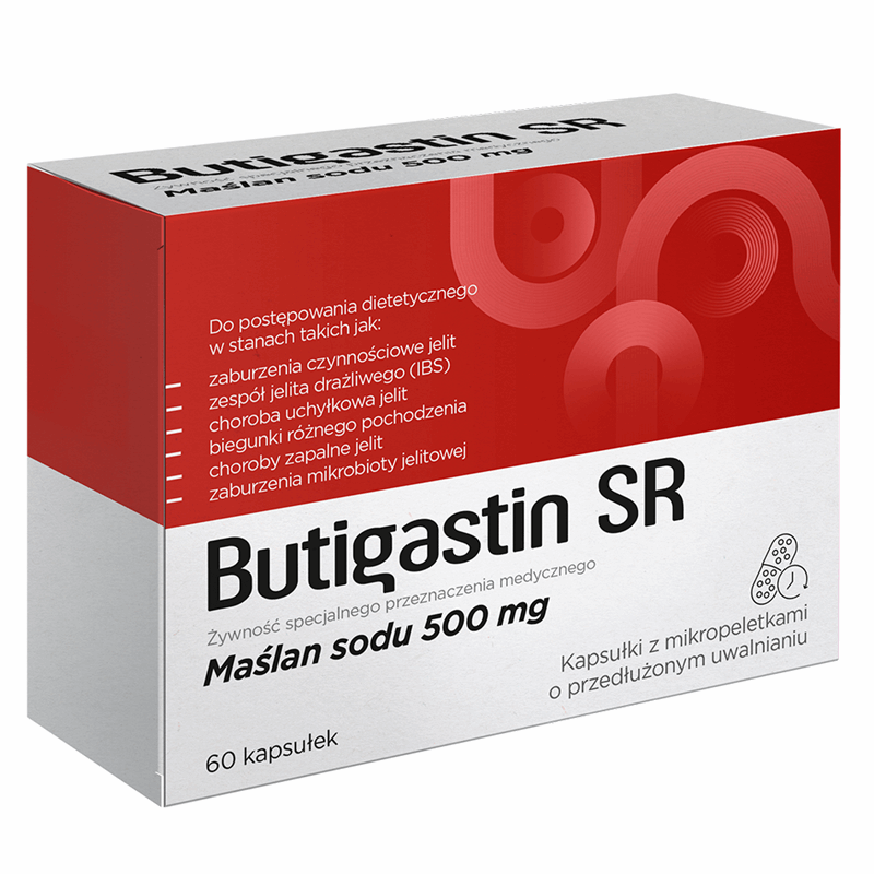 Butigastin SR 500 mg kapsułki, 60 szt.