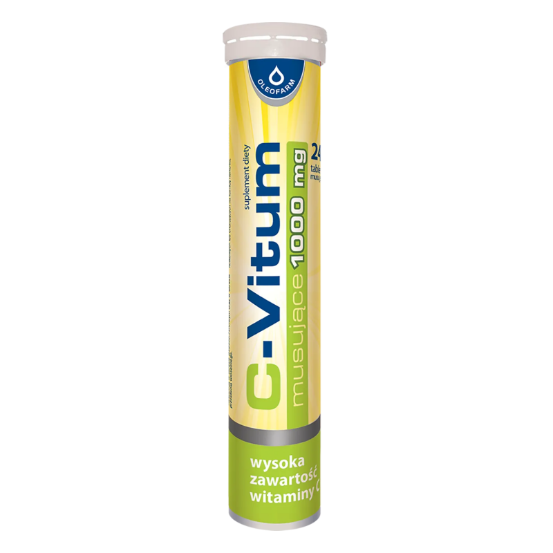 C-Vitum 1000mg tabletki musujące z witaminą C, 24 szt.