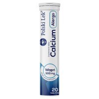 Calcium 300 Alergo tabletki musujące o smaku pomarańczowym, 20 szt.