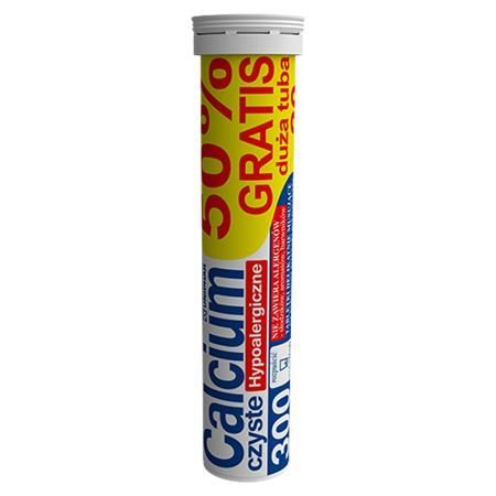 Calcium 300 czyste 20 tabletek musujących