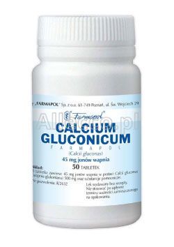 Calcium gluconicum 50 tabletek