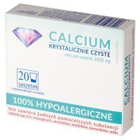 Calcium krystalicznie czyste saszetki, 20 szt.