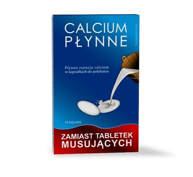 Calcium płynne kapsułki, 10 szt.