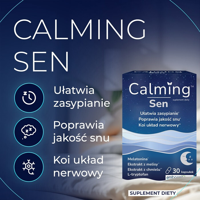 Calming Sen kapsułki na problemy ze snem, 30 szt.