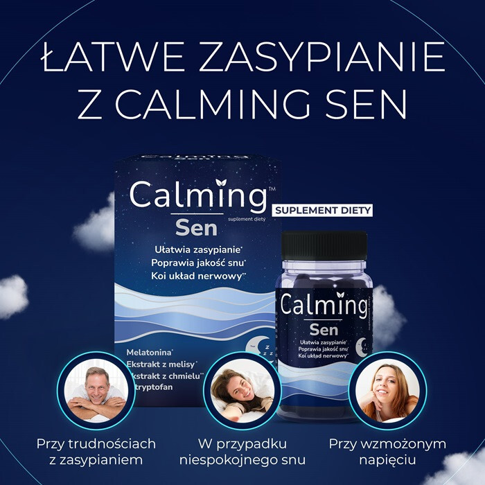 Calming Sen kapsułki na problemy ze snem, 30 szt.
