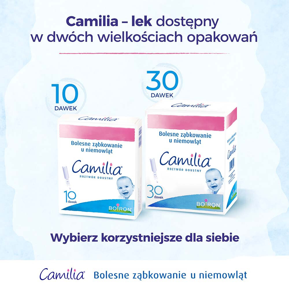 Camilia roztwór doustny 10 pojemników po 1ml / Ząbkowanie